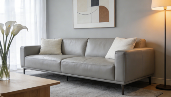 Living Room Genuine Leather Sofa