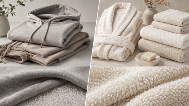 French Terry vs. Terry Cloth: Key Differences, GSM Guide & Sourcing Tips for Apparel Brands